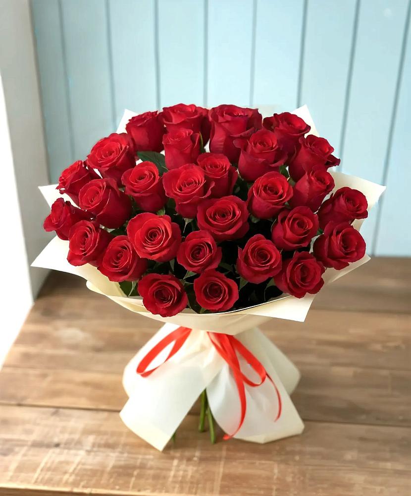 Букет 29 Красных роз в Кузьмино