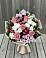 Букет цветов из: Альстромерии, Гвоздики, Розы и Хризантемы в Кузьмино