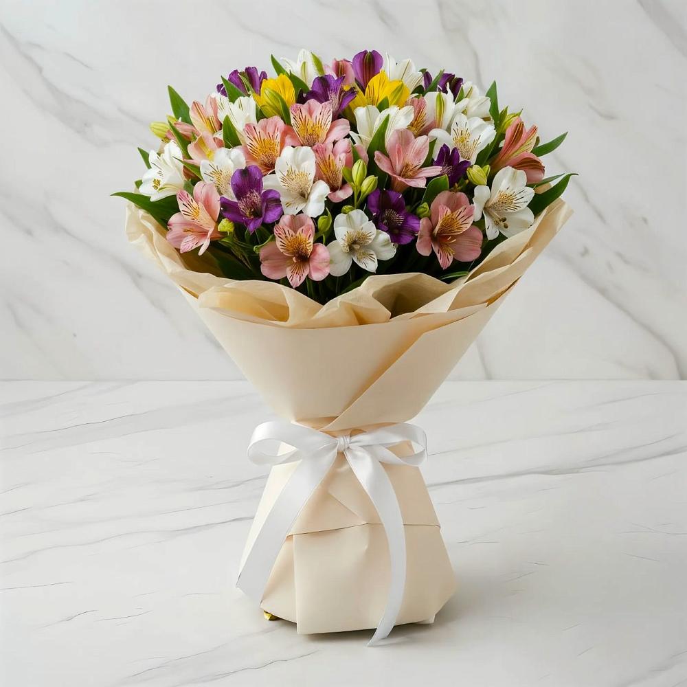 Букет цветов из: Альстромерии в Кузьмино