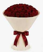 Букет 101 Бордовая роза Блэк Бакарра в Кузьмино