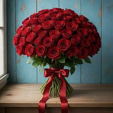 Букет Красные розы Блэк Меджик в Кузьмино
