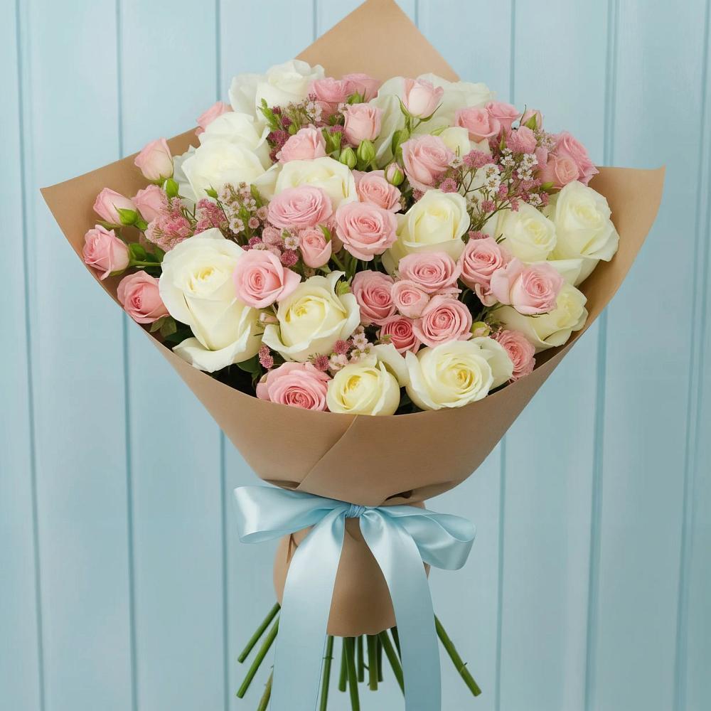 Букет цветов из: Розы в Кузьмино