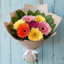 Букет цветов из:  Герберы #REPLACE_PRED# Кузьмино
