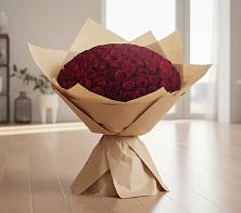 Букет 101 Красная роза в Кузьмино