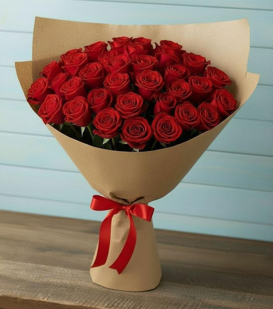 Букет Красные розы Милано в Кузьмино
