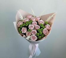 Букет цветов из:  Розы и Хризантемы в Кузьмино