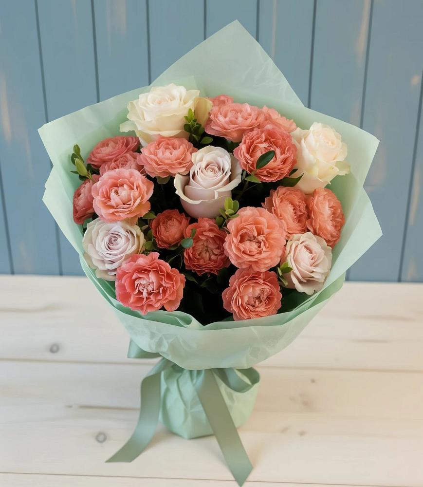 Букет цветов из: Розы в Кузьмино