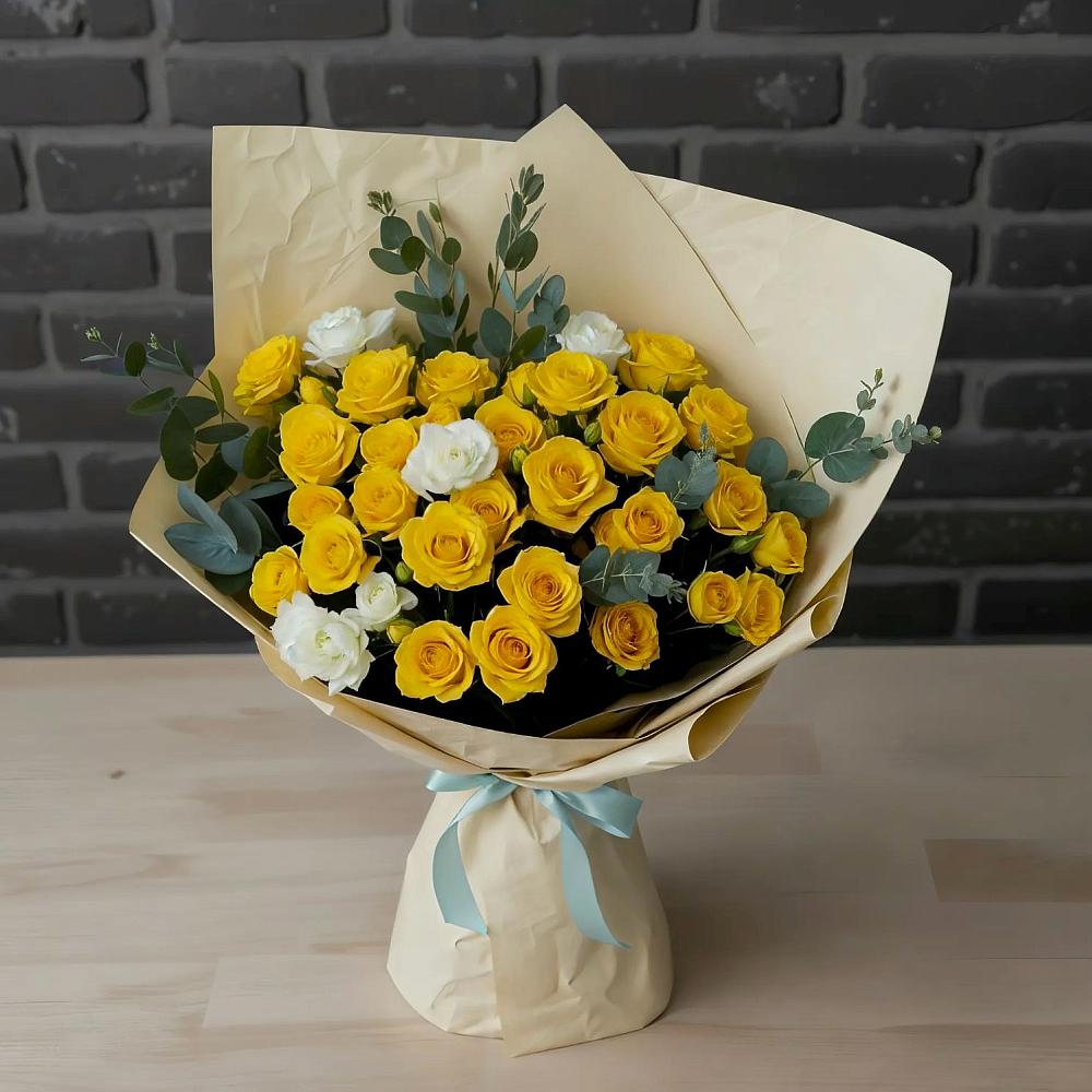 Букет цветов из: Розы в Кузьмино