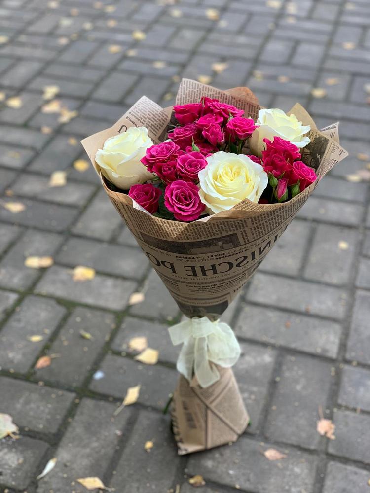 Букет цветов из: Розы в Кузьмино