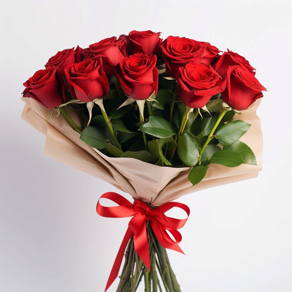 Букет 11 Красных роз Эдлесс Лав в Кузьмино